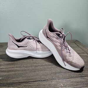 Hoka One One Women's Mach 6 LA Running Sneakers Cosmic Pearl/ Quartzite Size 11B